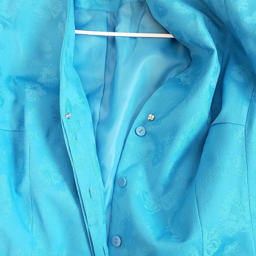Turquoise John Meyer Skirt Suit - Size 16W | New w/ Tags | Church & Event Ready - Picture 6 of 13